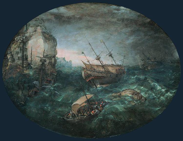 Adam Willaerts Shipwreck Off a Rocky Coast. oil painting image